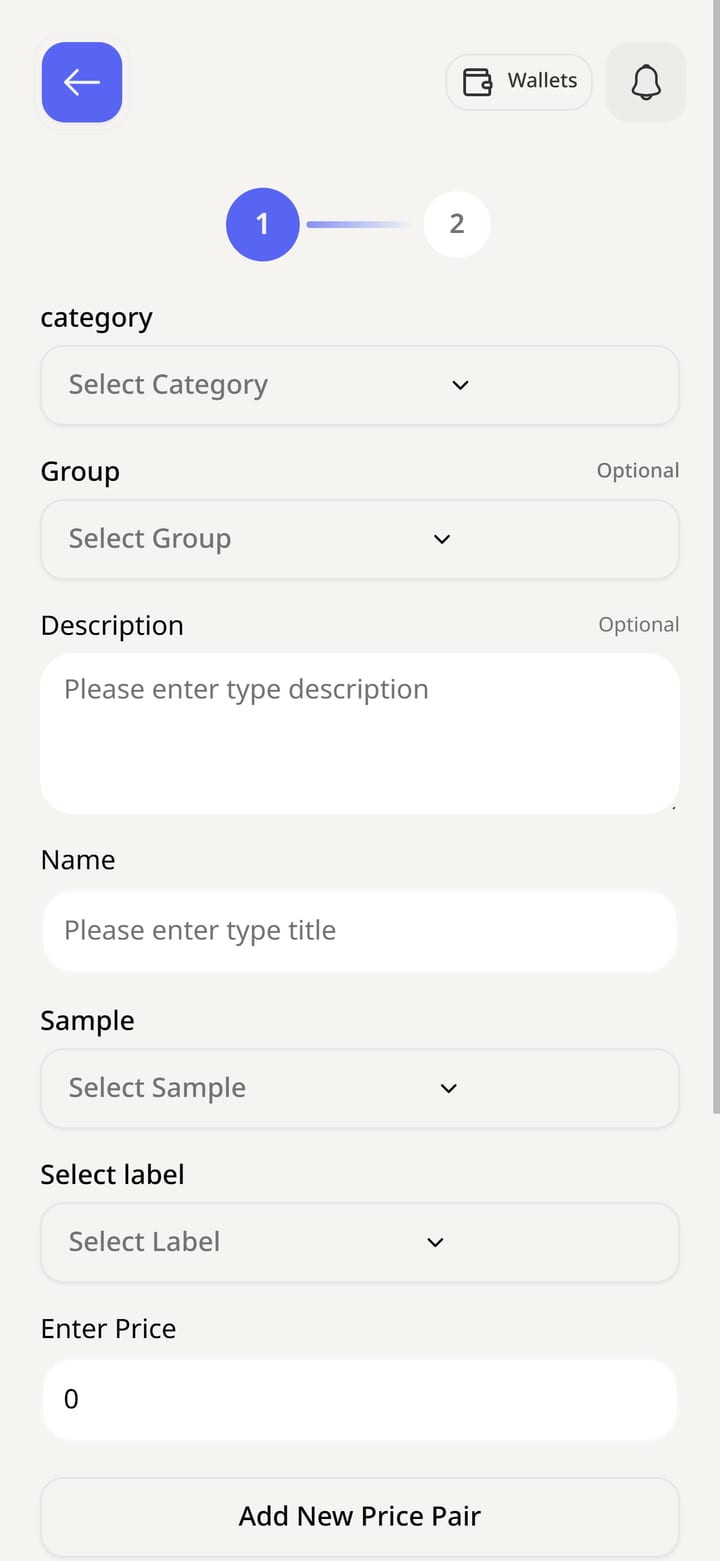 Medicloud screen for adding an analysis with pricing and result details